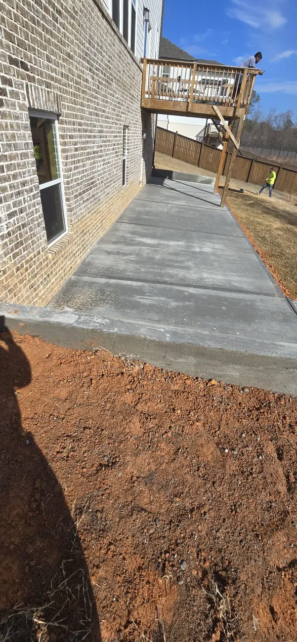 New concrete patio slab in Lawrenceville GA